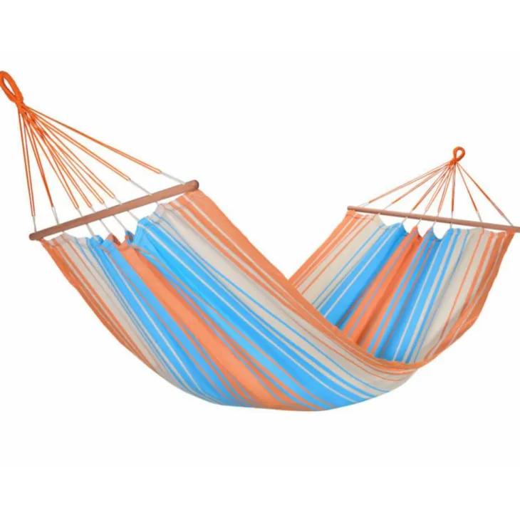 Hamac coloris orange bleu certifié FSC® Jobek Hamac Kolor - 300 x 100 cm