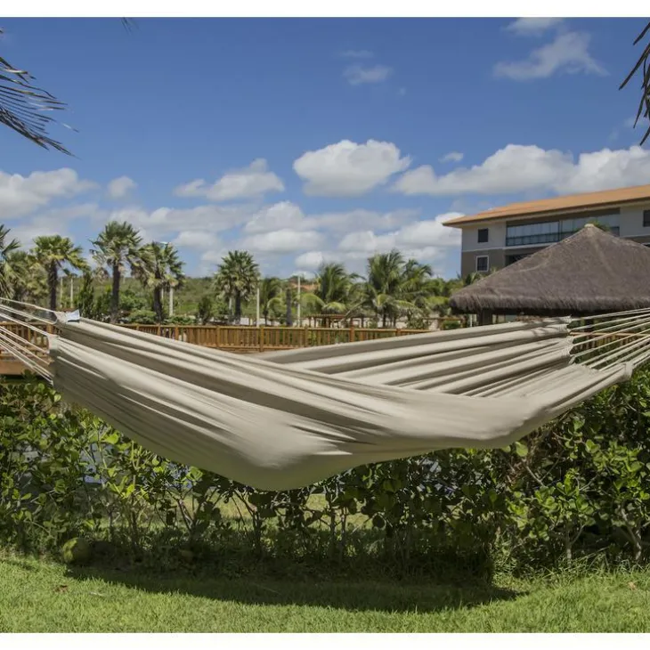 Hamac coloris taupe en polypropylène Jobek Hamac Kocon - 300 x 140 cm