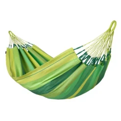 Hamac simple en coton bio vert La Siesta Modesta Jungle - 300 X 140 cm