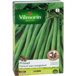 Haricot Nain Mangetout Primel Vilmorin - graines à semer