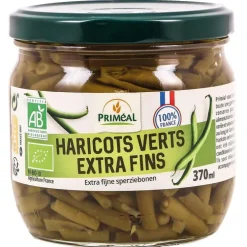 Haricots verts extra fins bio origine France - 370 ml