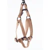 Harnais baudrier réglable beige pour chien - 1x25/35 cm