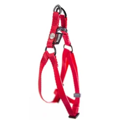 Harnais baudrier réglable rouge pour chien - 1x25/35 cm