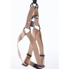 Harnais baudrier réglable beige pour chien - 2,5x70/90 cm