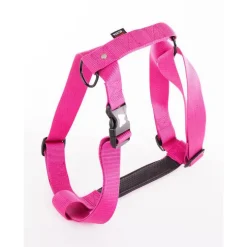 Harnais Confort rose pour chien - 4x90/110 cm