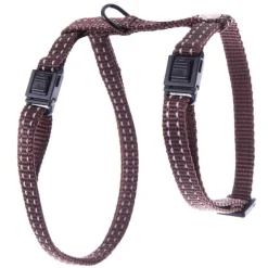 Harnais Flash pour chat coloris marron