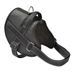 Harnais pour chien coloris noir en polyester et nylon Bobby Easy Safe – Taille XS