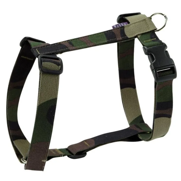 Harnais pour chien kaki Bobby Camouflage 16 - Taille S