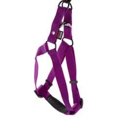 Harnais réglable avec baudrier mauve taille 40-90/110