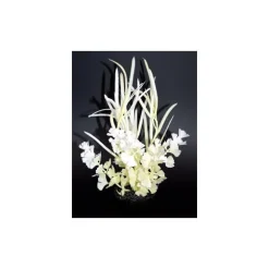 Herbe papillon blanche en plastique