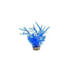 Herbe papillon bleue en plastique 15 cm