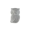 Hibou en ciment gris Pot&Déco - 8 x 6 x 13 cm
