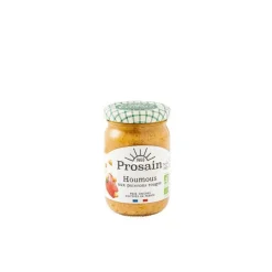 Houmous bio aux poivrons en bocal de 195 g