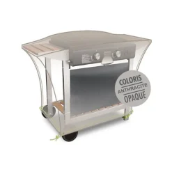 Housse meuble plancha de coloris anthracite