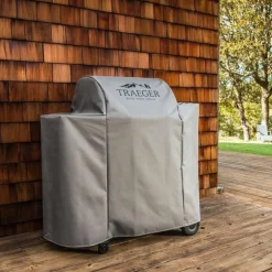 Housse pour barbecue grise adaptée au Traeger IronWood 650 - 115 x 68 x 122 cm