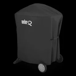 Housse pour plancha Weber Q1000N et Q2000N avec chariot coloris noir en polyester Weber