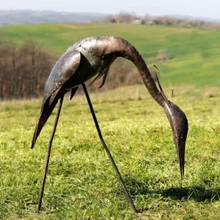 Héron classique courbé métal moyen modèle