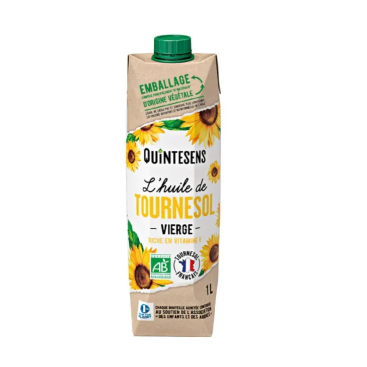 Huile de tournesol vierge bio - 1 L
