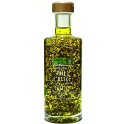Huile d'olive au basilic 25 cl