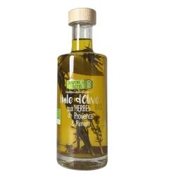 Huile d'olive bio Herbes de Provence & piment de Cayenne Savor et Sens - 25 cl