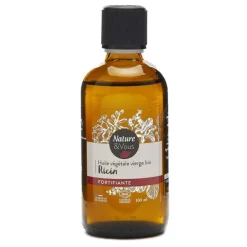 Huile végétale vierge bio Ricin Nature & Vous certifiée COSMOS ORGANIC par Cosmécert selon le référentiel COSMOS - 100 ml
