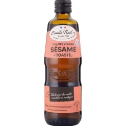 Huile vierge sésame toasté bio équitable Emile Noël - 500 ml