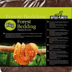 Humus de coco compressé pour terrarium coloris marron Reptile Planet Forest Bedding - 5 kg