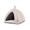 Igloo douillet pour petit mammifère coloris beige Bubimex - 25 x 25 x 21 cm