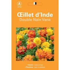 Œillet d’Inde double nain varié - graines à semer