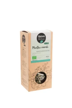 Infusion bio menthe nanah feuille Nature & Vous – 25 g
