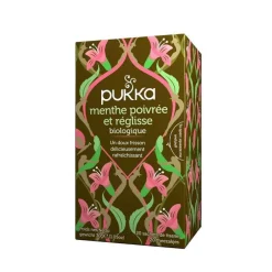 Infusion menthe poivrée et réglisse 20 infusettes