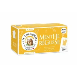 Infusion menthe réglisse bio Les 2 Marmottes - 42 g