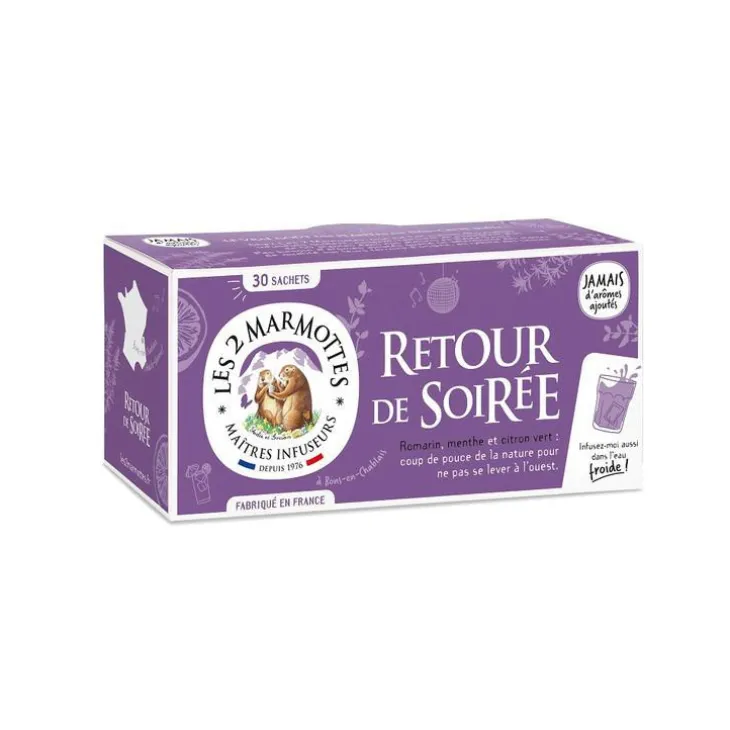 Infusion retour de soirée bio Les 2 Marmottes - 42 g