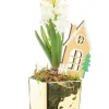 Jacinthe en cache-pot doré - Ø 8 cm