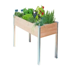 Jardinière en bois sur pieds Mon Petit Potager gamme Design grand modèle - 100 x 45 x 80 cm