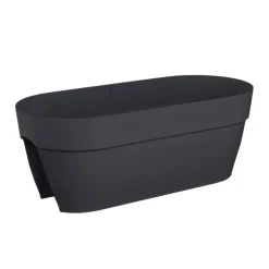 Jardinière en polypropylène anthracite Elho Vibia Campana flower bridge - 60 cm