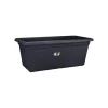 Jardinière Green basics jardin XXL L78 cm x p38 cm x h34,2 cm noir
