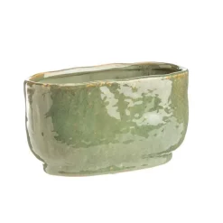 Jardinière Orchidée en céramique - 25 x 13 x 12,6 cm