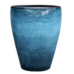 Jarre en grès émaillé bleu Océan Decolines Littoral - Ø 50 x H 63 cm