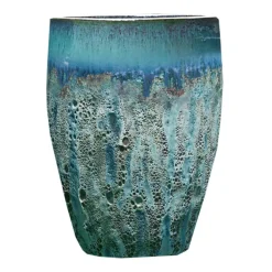 Jarre en grès émaillé vert amande Decolines Leon - Ø 59 x H 68 cm