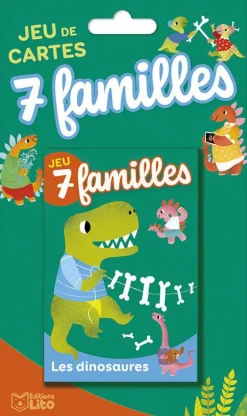 Jeu de 7 familles "Les dinosaures" aux Éditions Lito