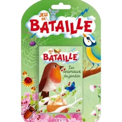 Jeu de bataille – Les animaux du jardin aux éditions Lito