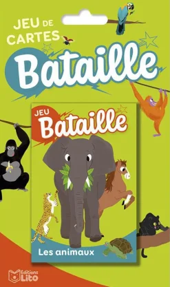 Jeu de bataille "Les animaux" aux Éditions Lito