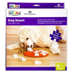 Jeu d'intelligence pour chien coloris orange Nina Ottosson Smart niveau 1 - 28 x 4 cm