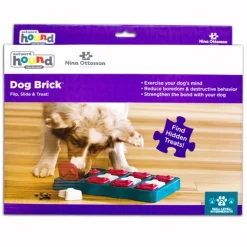 Jeu d'intelligence pour chien coloris multicolore Nina Ottosson Treat Brick niveau 2