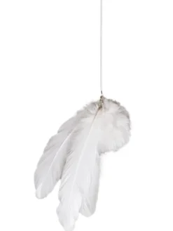 Jouet à plumes pour chat coloris blanc Petrebels Funky Rebels