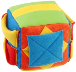 Jouet de fouille pour chien coloris multicolore cube Wouapy - 15 cm