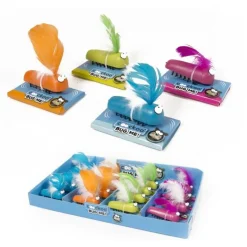 Jouet interactif pour chat coloris multicolore insecte rampant avec plumes Europet Bug-me
