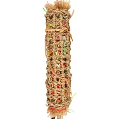 Jouet papyr perruche tube coloris multicolore - 45 cm