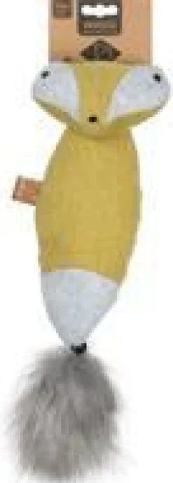 Jouet pour chat de grande taille coloris jaune raton laveur cuddle D&D Home - 40 x 11 x 10 cm